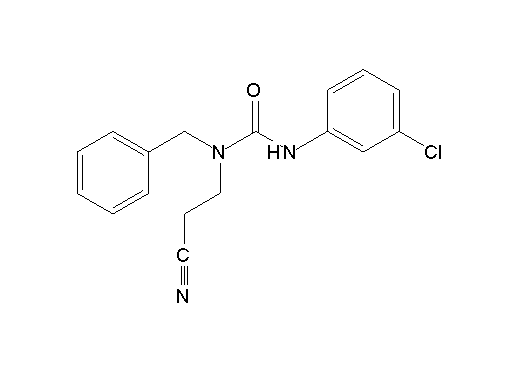 N-benzyl-N'-(3-chlorophenyl)-N-(2-cyanoethyl)urea - Click Image to Close