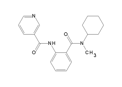N-(2-{[cyclohexyl(methyl)amino]carbonyl}phenyl)nicotinamide