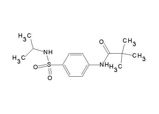N-{4-[(isopropylamino)sulfonyl]phenyl}-2,2-dimethylpropanamide - Click Image to Close