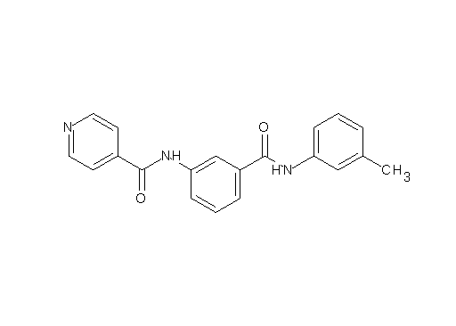 N-(3-{[(3-methylphenyl)amino]carbonyl}phenyl)isonicotinamide - Click Image to Close