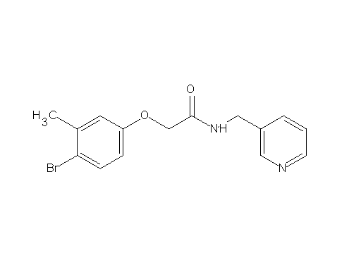 2-(4-bromo-3-methylphenoxy)-N-(3-pyridinylmethyl)acetamide - Click Image to Close