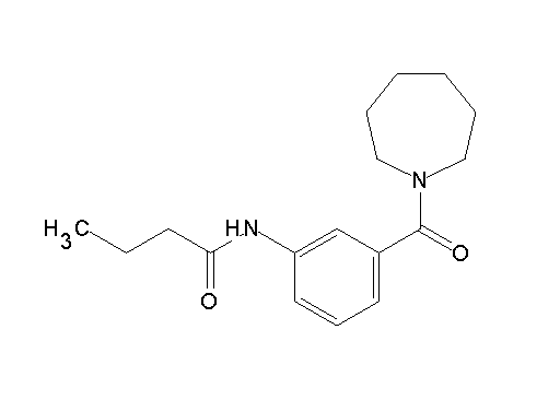 N-[3-(1-azepanylcarbonyl)phenyl]butanamide - Click Image to Close
