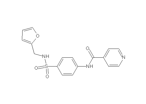 N-(4-{[(2-furylmethyl)amino]sulfonyl}phenyl)isonicotinamide