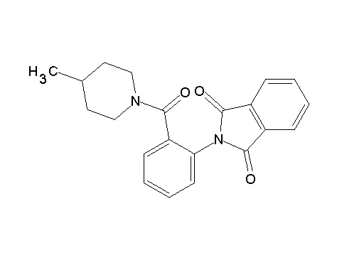 2-{2-[(4-methyl-1-piperidinyl)carbonyl]phenyl}-1H-isoindole-1,3(2H)-dione - Click Image to Close