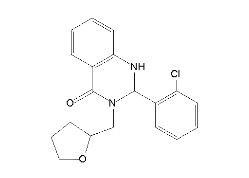 2-(2-chlorophenyl)-3-(tetrahydro-2-furanylmethyl)-2,3-dihydro-4(1H)-quinazolinone