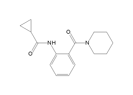 N-[2-(1-piperidinylcarbonyl)phenyl]cyclopropanecarboxamide - Click Image to Close