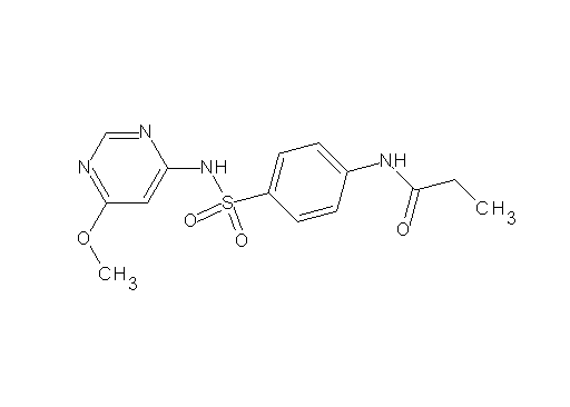 N-(4-{[(6-methoxy-4-pyrimidinyl)amino]sulfonyl}phenyl)propanamide - Click Image to Close