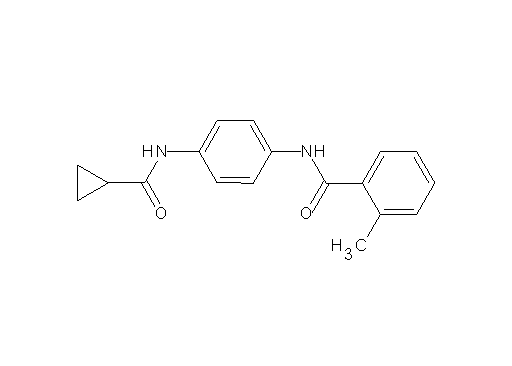 N-{4-[(cyclopropylcarbonyl)amino]phenyl}-2-methylbenzamide - Click Image to Close