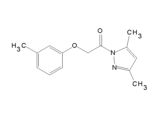 3,5-dimethyl-1-[(3-methylphenoxy)acetyl]-1H-pyrazole - Click Image to Close