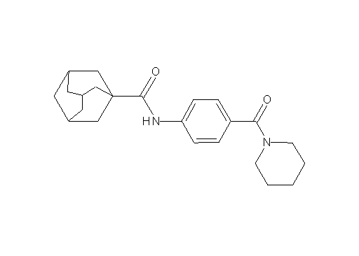 N-[4-(1-piperidinylcarbonyl)phenyl]-1-adamantanecarboxamide - Click Image to Close
