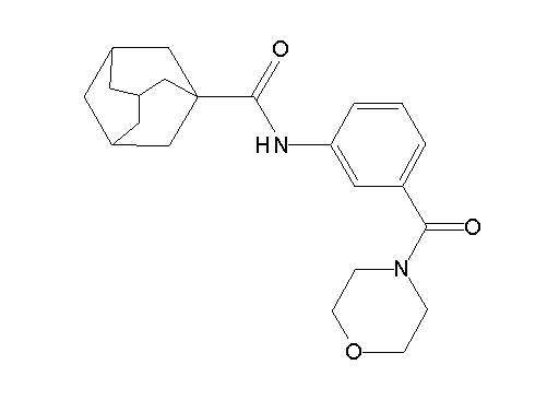 N-[3-(4-morpholinylcarbonyl)phenyl]-1-adamantanecarboxamide - Click Image to Close