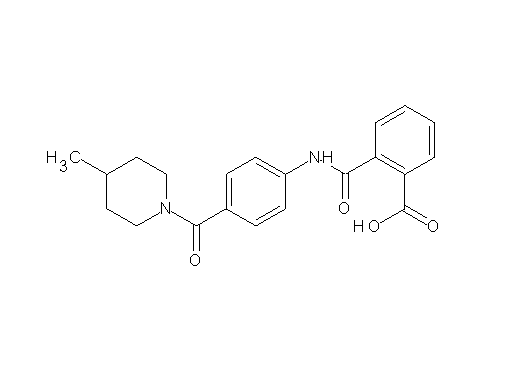 2-[({4-[(4-methyl-1-piperidinyl)carbonyl]phenyl}amino)carbonyl]benzoic acid - Click Image to Close