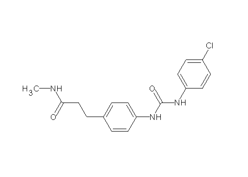 3-[4-({[(4-chlorophenyl)amino]carbonyl}amino)phenyl]-N-methylpropanamide - Click Image to Close