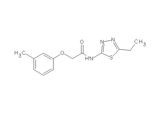 N-(5-ethyl-1,3,4-thiadiazol-2-yl)-2-(3-methylphenoxy)acetamide - Click Image to Close