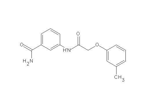 3-{[(3-methylphenoxy)acetyl]amino}benzamide - Click Image to Close