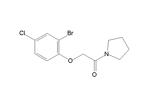 1-[(2-bromo-4-chlorophenoxy)acetyl]pyrrolidine - Click Image to Close