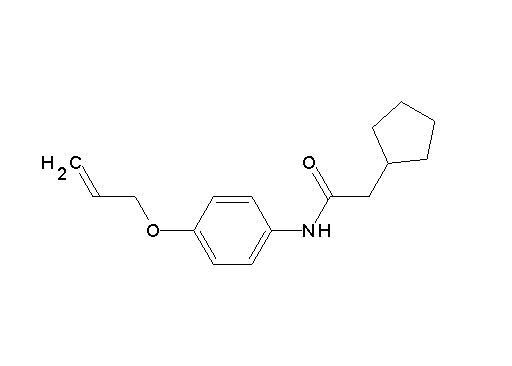 N-[4-(allyloxy)phenyl]-2-cyclopentylacetamide - Click Image to Close