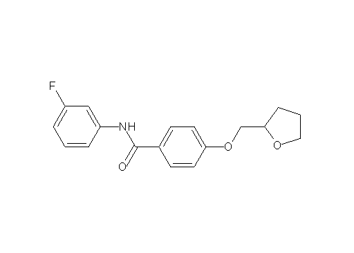 N-(3-fluorophenyl)-4-(tetrahydro-2-furanylmethoxy)benzamide - Click Image to Close