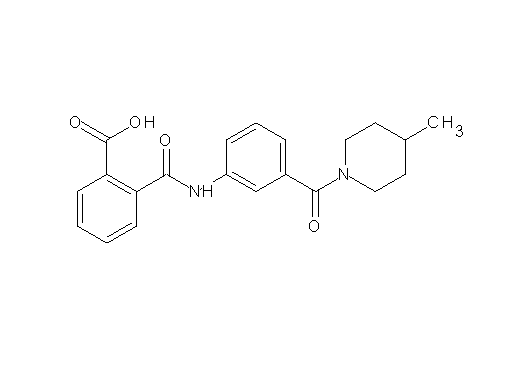 2-[({3-[(4-methyl-1-piperidinyl)carbonyl]phenyl}amino)carbonyl]benzoic acid - Click Image to Close