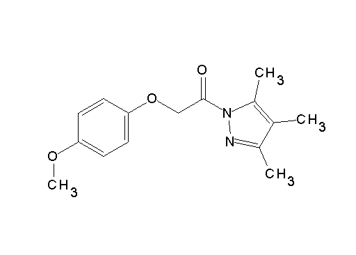 1-[(4-methoxyphenoxy)acetyl]-3,4,5-trimethyl-1H-pyrazole - Click Image to Close