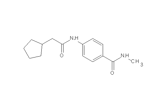 4-[(cyclopentylacetyl)amino]-N-methylbenzamide