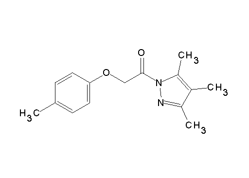 3,4,5-trimethyl-1-[(4-methylphenoxy)acetyl]-1H-pyrazole - Click Image to Close