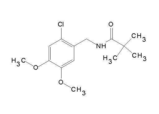 N-(2-chloro-4,5-dimethoxybenzyl)-2,2-dimethylpropanamide