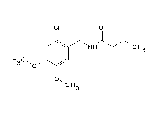 N-(2-chloro-4,5-dimethoxybenzyl)butanamide - Click Image to Close
