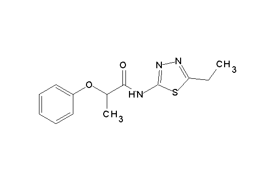 N-(5-ethyl-1,3,4-thiadiazol-2-yl)-2-phenoxypropanamide - Click Image to Close
