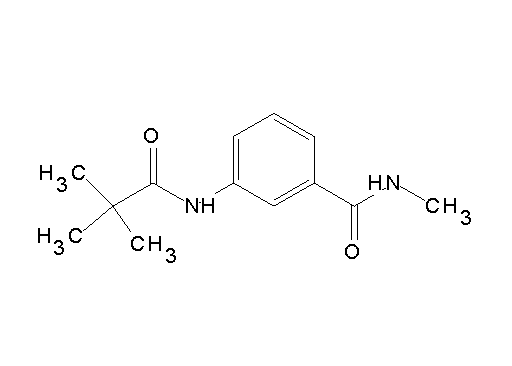 3-[(2,2-dimethylpropanoyl)amino]-N-methylbenzamide - Click Image to Close
