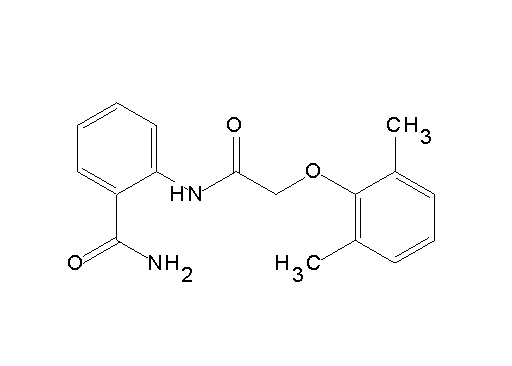 2-{[(2,6-dimethylphenoxy)acetyl]amino}benzamide - Click Image to Close