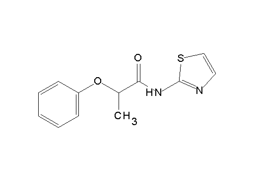 2-phenoxy-N-1,3-thiazol-2-ylpropanamide