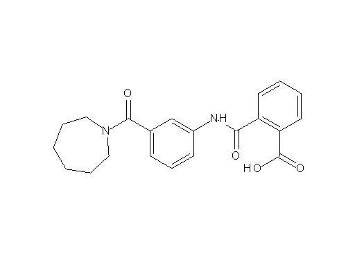 2-({[3-(1-azepanylcarbonyl)phenyl]amino}carbonyl)benzoic acid - Click Image to Close