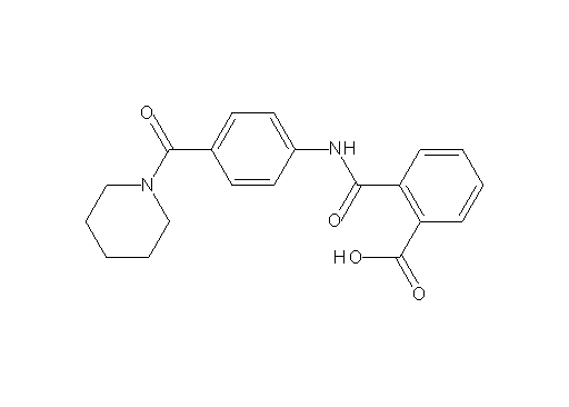 2-({[4-(1-piperidinylcarbonyl)phenyl]amino}carbonyl)benzoic acid - Click Image to Close
