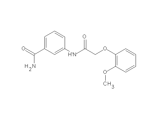 3-{[(2-methoxyphenoxy)acetyl]amino}benzamide - Click Image to Close
