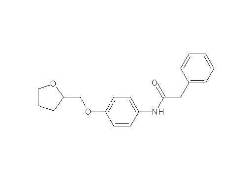 2-phenyl-N-[4-(tetrahydro-2-furanylmethoxy)phenyl]acetamide - Click Image to Close
