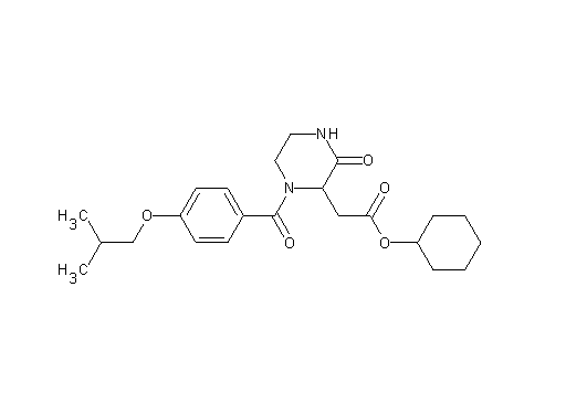 cyclohexyl [1-(4-isobutoxybenzoyl)-3-oxo-2-piperazinyl]acetate - Click Image to Close