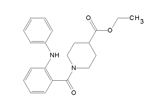 ethyl 1-(2-anilinobenzoyl)-4-piperidinecarboxylate - Click Image to Close