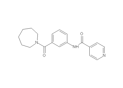 N-[3-(1-azepanylcarbonyl)phenyl]isonicotinamide - Click Image to Close