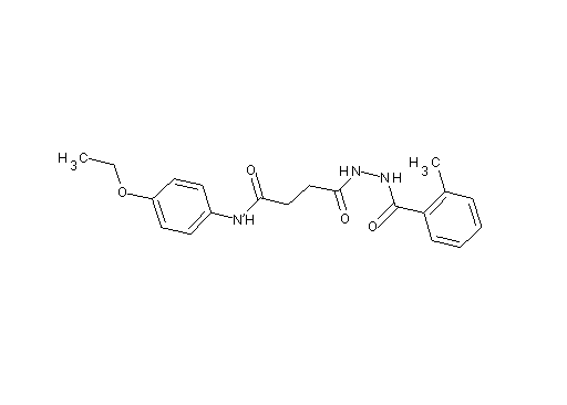 N-(4-ethoxyphenyl)-4-[2-(2-methylbenzoyl)hydrazino]-4-oxobutanamide - Click Image to Close