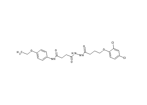 4-{2-[4-(2,4-dichlorophenoxy)butanoyl]hydrazino}-N-(4-ethoxyphenyl)-4-oxobutanamide - Click Image to Close