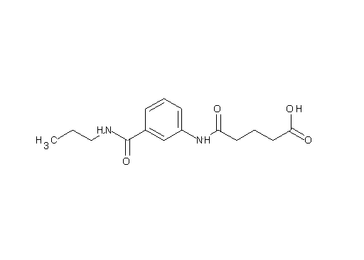 5-oxo-5-({3-[(propylamino)carbonyl]phenyl}amino)pentanoic acid