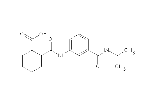 2-[({3-[(isopropylamino)carbonyl]phenyl}amino)carbonyl]cyclohexanecarboxylic acid