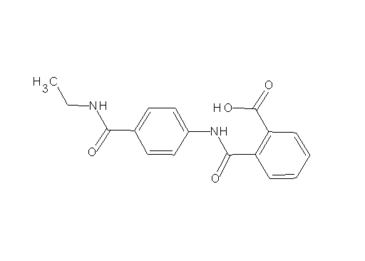 2-[({4-[(ethylamino)carbonyl]phenyl}amino)carbonyl]benzoic acid