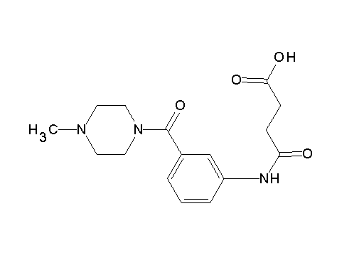 4-({3-[(4-methyl-1-piperazinyl)carbonyl]phenyl}amino)-4-oxobutanoic acid