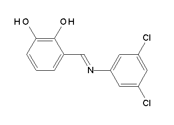 3-{[(3,5-dichlorophenyl)imino]methyl}-1,2-benzenediol