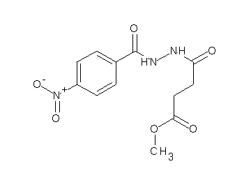 methyl 4-[2-(4-nitrobenzoyl)hydrazino]-4-oxobutanoate