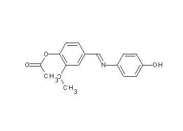 4-{[(4-hydroxyphenyl)imino]methyl}-2-methoxyphenyl acetate