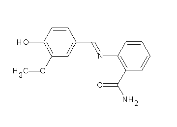 2-[(4-hydroxy-3-methoxybenzylidene)amino]benzamide