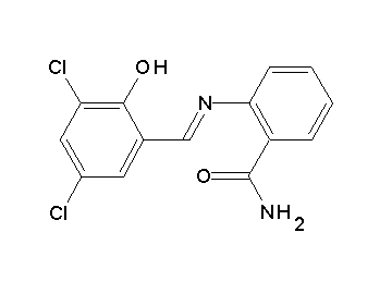 2-[(3,5-dichloro-2-hydroxybenzylidene)amino]benzamide